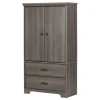 Armoire 2 portes avec tiroirs - South Shore