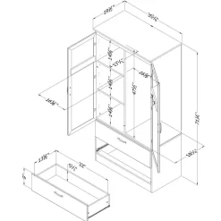 Armoire penderie - South Shore