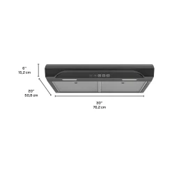 BROAN Hotte Standard Inox noir 30