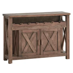 Buffet en bois avec râtelier