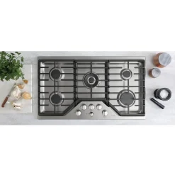 CAFE Plaque de cuisson Gaz Acier inoxydable 36