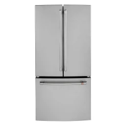 CAFE Réfrigérateur 18,6 pi3 33 po Acier inoxydable Congélateur en bas, Portes françaises - CWE19SP2NS1