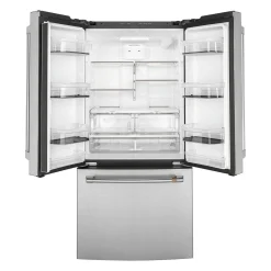 CAFE Réfrigérateur 18,6 pi3 33 po Acier inoxydable Congélateur en bas, Portes françaises - CWE19SP2NS1