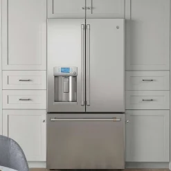 CAFE Réfrigérateur 22,1 pi3 36 po Acier inoxydable Congélateur en bas, Portes françaises - CYE22TP2MS1