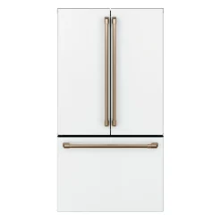CAFE Réfrigérateur 23,1 pi3 36 po Blanc Congélateur en bas, Portes françaises - CWE23SP4MW2