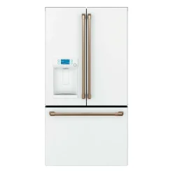 CAFE Réfrigérateur 22,1 pi3 36 po Blanc Congélateur en bas, Portes françaises - CYE22TP4MW2