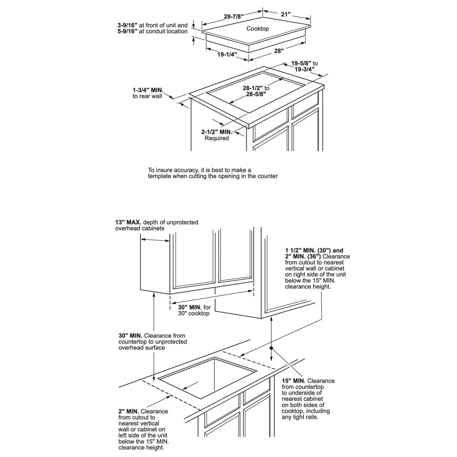 CAFE Table de cuisson Vitrocéramique Noir 30" Noir - CEP90302TSS