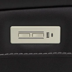 Causeuse inclinable électrique avec appuis-tête ajustables, console et système de son immersif