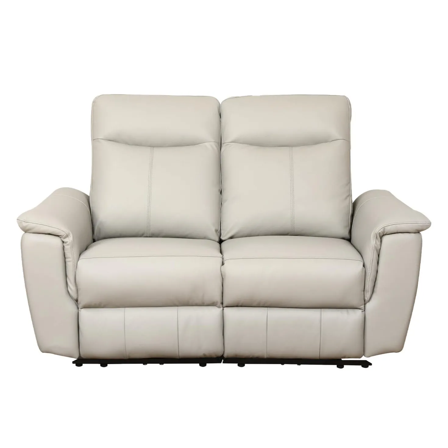 Causeuse inclinable électrique en cuir véritable