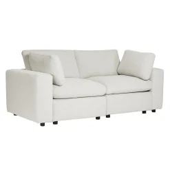 Causeuse modulaire beige - 4 mcx