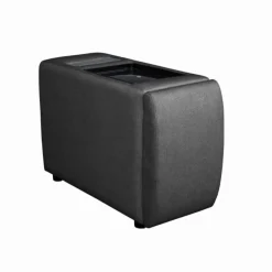 Causeuse modulaire grise avec console - 3 mcx