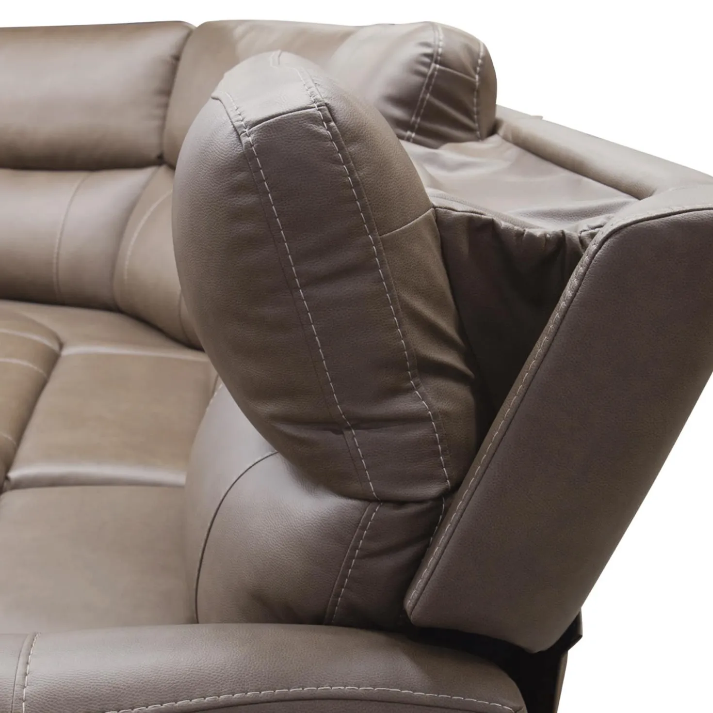 Causeuse modulaire électrique inclinable avec console - 3 mcx