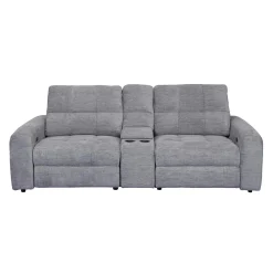 Causeuse modulaire électrique inclinable et console - 3 mcx