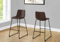 Chaise de bureau - brun simili-cuir / sureelevee - Monarch