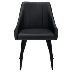 Chaises avec accoudoirs bas (bte de 2) - noir - Monarch