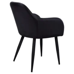 Chaises avec accoudoirs (bte de 2) - noir - Monarch