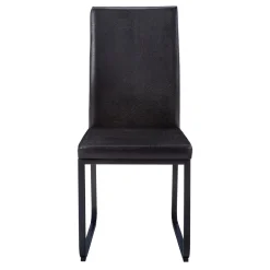 Chaises avec piètement noir (bte de 2) - noir - Monarch