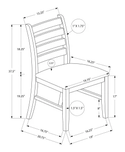 Chaises (bte de 2) - crème - Monarch