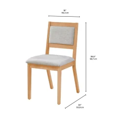 Chaises (bte de 2) - grège
