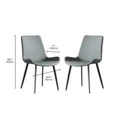 Chaises (bte de 2) - gris