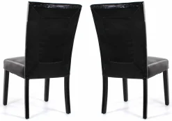 Chaises (bte de 2) - noir