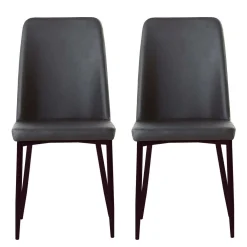 Chaises (bte de 2) - noir