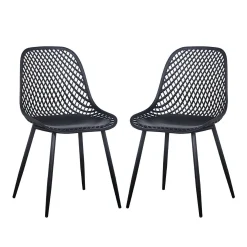 Chaises (bte de 2) - noir