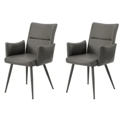 Chaises de cuisine (ensemble de 2) 35 po gris - Monarch - Monarch