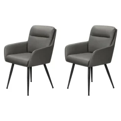 Chaises de cuisine (ensemble de 2) gris - Monarch - Monarch