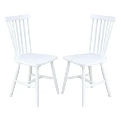 Chaises en bois (bte de 2) - blanc
