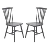 Chaises en bois (bte de 2) - noir