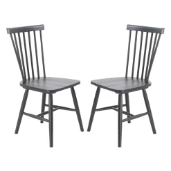 Chaises en bois (bte de 2) - noir