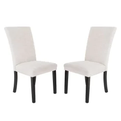 Chaises en tissu (bte de 2) - blanc
