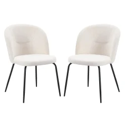 Chaises rembourrées (bte de 2) - crème
