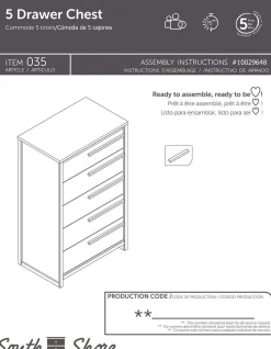 Commode 5 tiroirs - South Shore