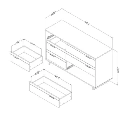 Commode 6 tiroirs - South Shore