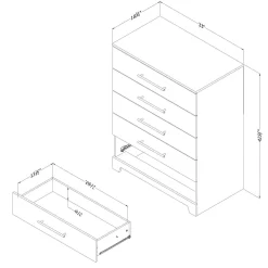 Commode 5 tiroirs - South Shore