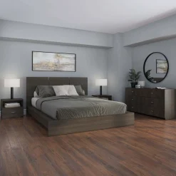 Commode avec 6 tiroirs- taupe