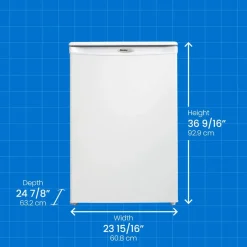 DANBY Congélateur 4,3 pi3, Blanc, Vertical, 24
