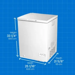 DANBY Congélateur 5 pi3, Blanc, Horizontal, 26.5