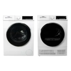 DANBY Ensemble laveuse sécheuse, Blanc, Chargement frontal