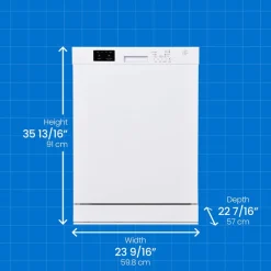DANBY Lave-vaisselle Encastré Blanc 24