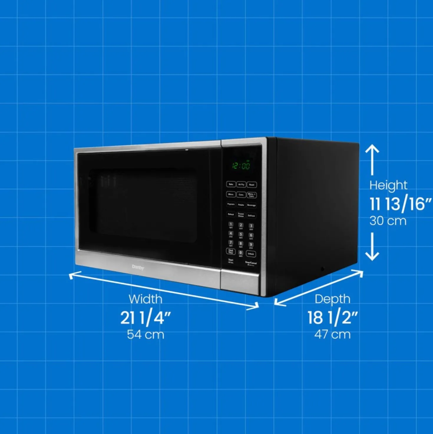 DANBY Micro-ondes Inox 1000 21.25" DBMW1361ABSS