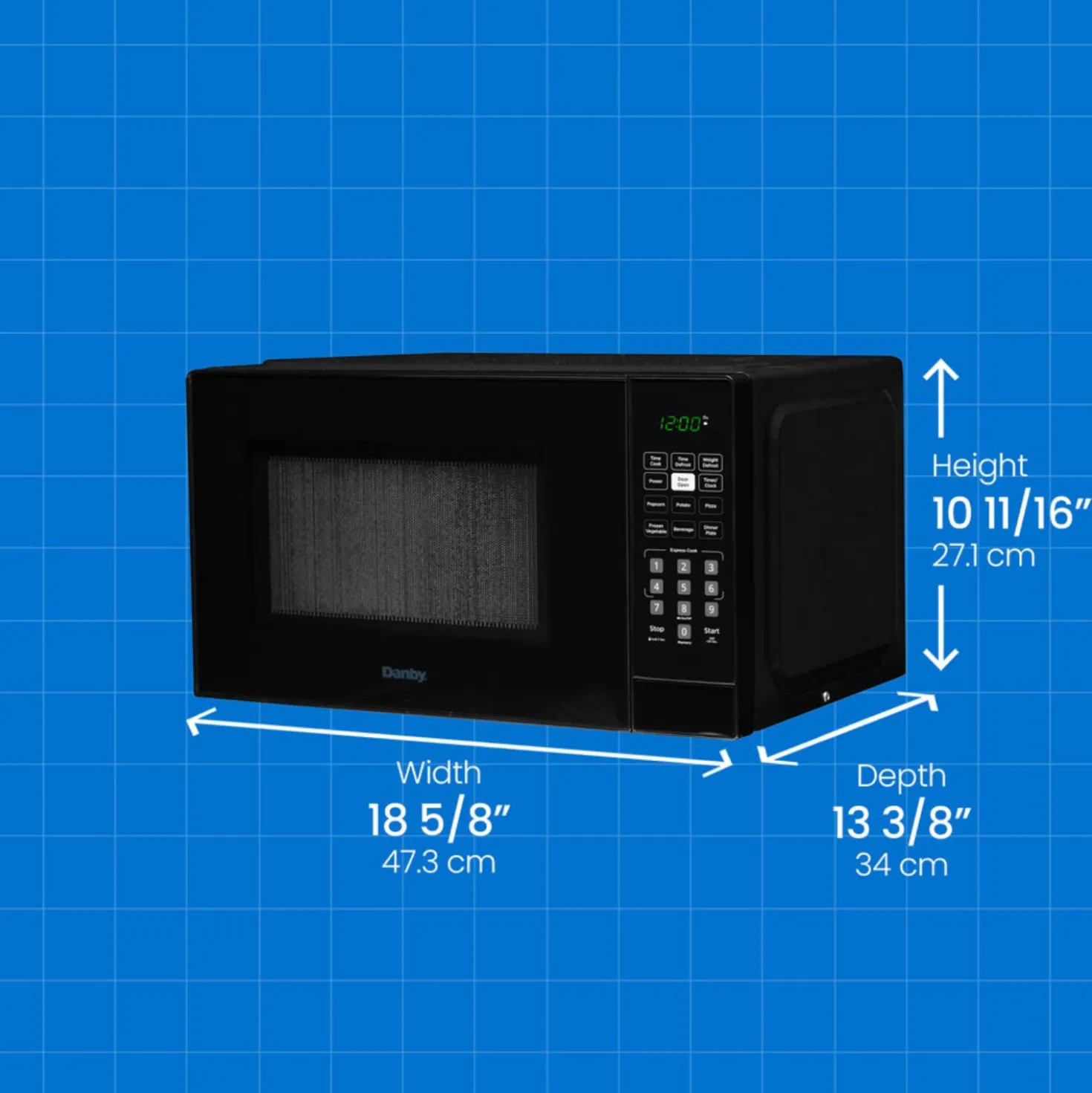 DANBY Micro-ondes Noir 900 19" DBMW0921BBB