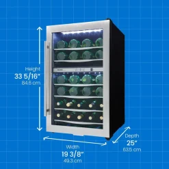 DANBY Refroidisseur à vin Inox 20