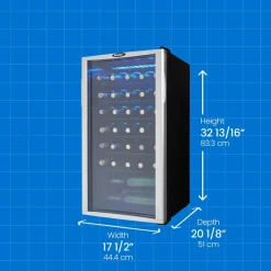 DANBY Refroidisseur à vin Inox 17.5