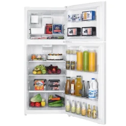 DANBY Réfrigérateur 18 pi3 28 po Blanc Congélateur en haut - DFF176B1WDB