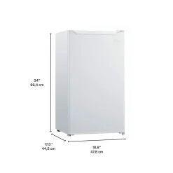 DANBY Réfrigérateur 3,3 pi3 Blanc Compact - DCR033B2WM