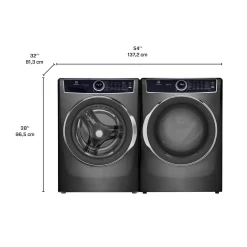 ELECTROLUX Ensemble laveuse et sécheuse, Titane
