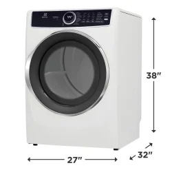ELECTROLUX Ensemble laveuse sécheuse, Blanc, Chargement frontal